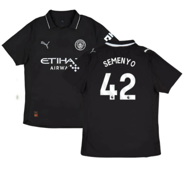 2025-2026 Man City Authentic Away Shirt (Semenyo 42)
