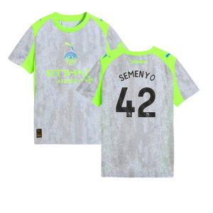 2025-2026 Man City Third Shirt (Kids) (Semenyo 42)