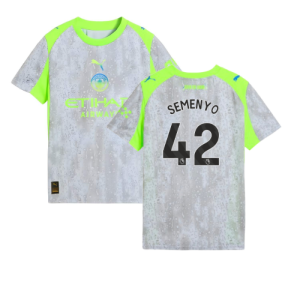 2025-2026 Man City Third Shirt (Kids) (Semenyo 42)