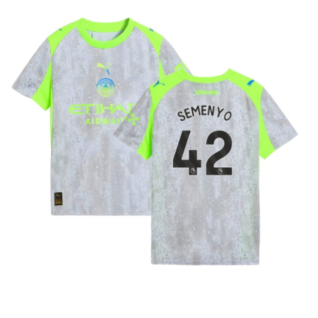 2025-2026 Man City Third Shirt (Kids) (Semenyo 42)