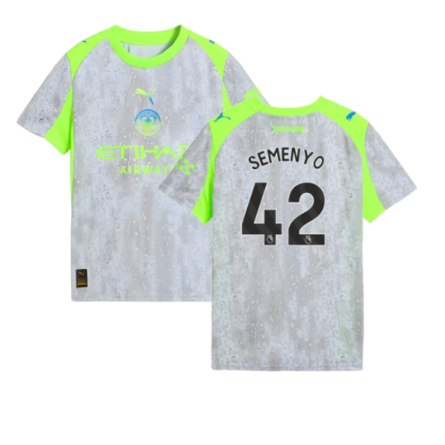 2025-2026 Man City Third Shirt (Kids) (Semenyo 42)