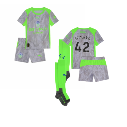 2025-2026 Man City Third Mini Kit (Semenyo 42)