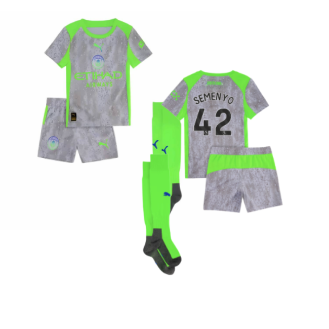 2025-2026 Man City Third Mini Kit (Semenyo 42)