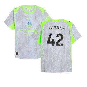 2025-2026 Man City Authentic Third Shirt (Semenyo 42)