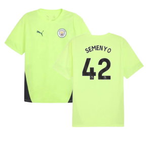 2025-2026 Man City Training Jersey (Fizzy Apple) (Semenyo 42)