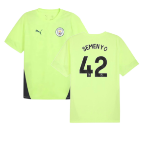 2025-2026 Man City Training Jersey (Fizzy Apple) (Semenyo 42)
