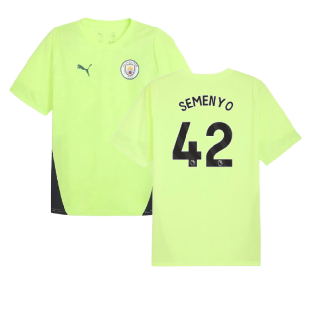 2025-2026 Man City Training Jersey (Fizzy Apple) (Semenyo 42)