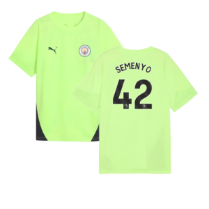 2025-2026 Man City Training Jersey (Fizzy Apple) - Kids (Semenyo 42)