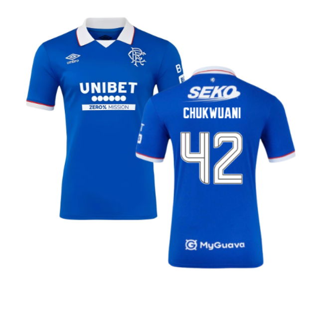 2025-2026 Rangers Authentic Home Shirt (Chukwuani 42)
