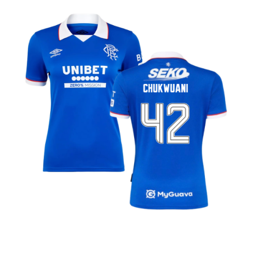 2025-2026 Rangers Home Shirt - Womens (Chukwuani 42) 2025-2026 Rangers Home Shirt - Womens (Chukwuani 42)