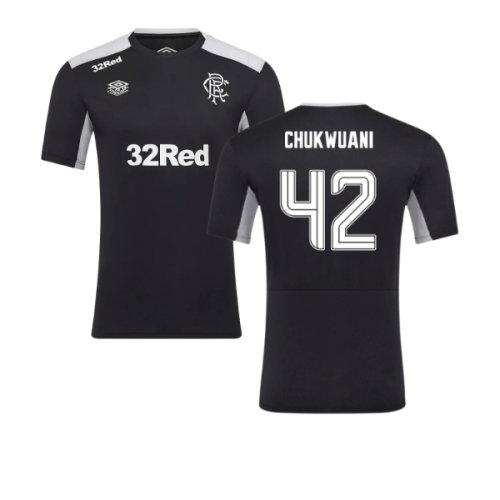 2025-2026 Rangers Pro Training Tee (Caviar) (Chukwuani 42)