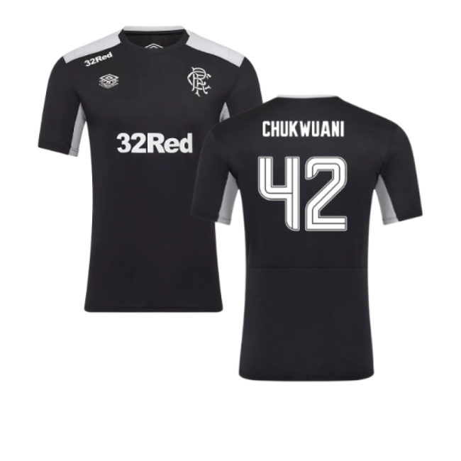 2025-2026 Rangers Pro Training Tee (Caviar) (Chukwuani 42)