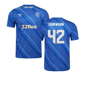 2025-2026 Rangers Home Pre Match Short Sleeve Tee (Lapis Blue) (Chukwuani 42)