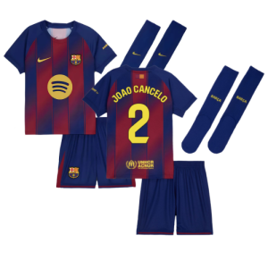 2025-2026 Barcelona Home Mini Kit (Joao Cancelo 2)