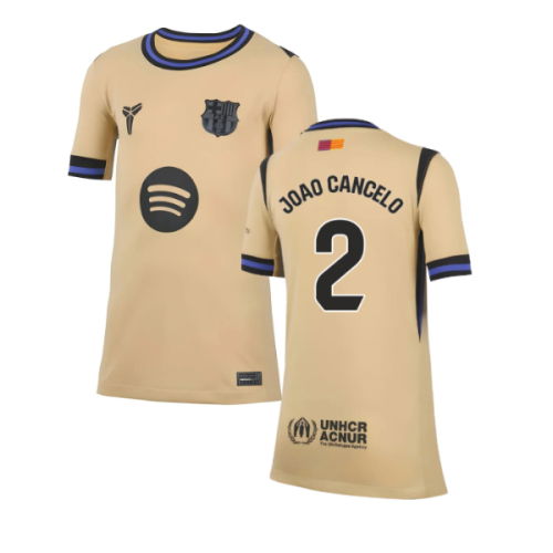 2025-2026 Barcelona Away Shirt (Kids) (Joao Cancelo 2)