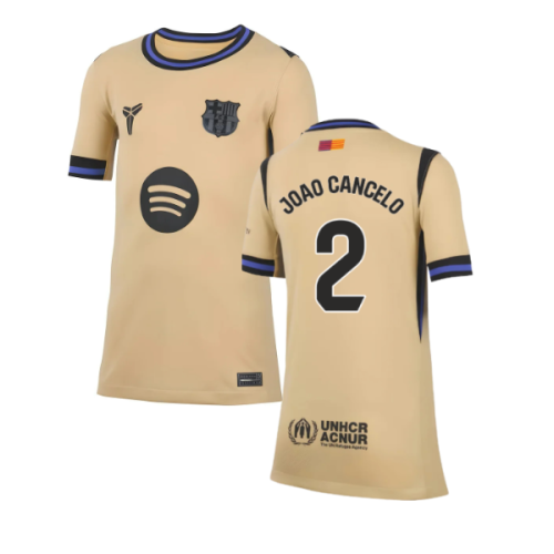 2025-2026 Barcelona Away Shirt (Kids) (Joao Cancelo 2)