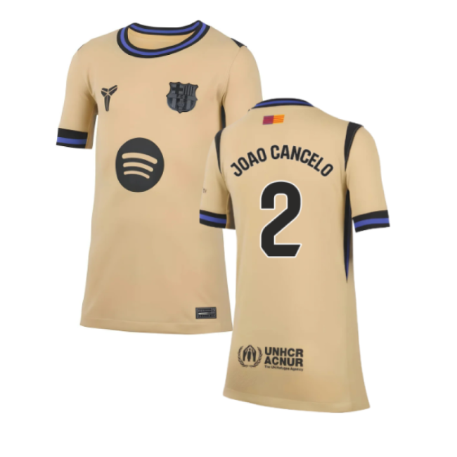 2025-2026 Barcelona Away Shirt (Kids) (Joao Cancelo 2)