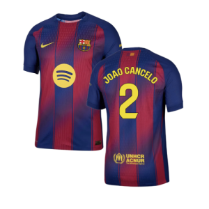 2025-2026 Barcelona Authentic Home Shirt (Joao Cancelo 2)