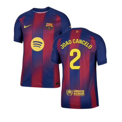 2025-2026 Barcelona Authentic Home Shirt (Joao Cancelo 2)