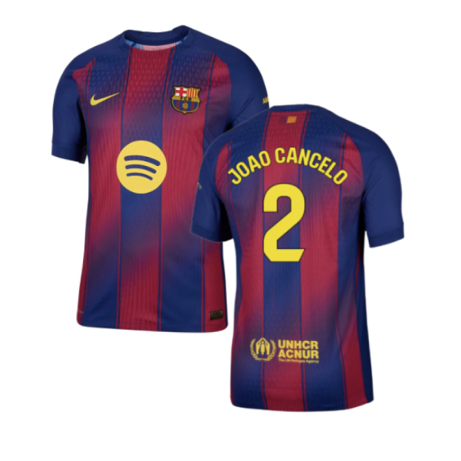 2025-2026 Barcelona Authentic Home Shirt (Joao Cancelo 2)