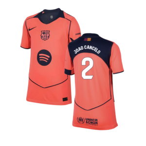2025-2026 Barcelona Third Shirt (Kids) (Joao Cancelo 2)