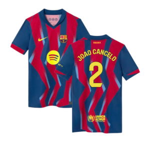 2025-2026 Barcelona Fourth Shirt (Kids) (Joao Cancelo 2)