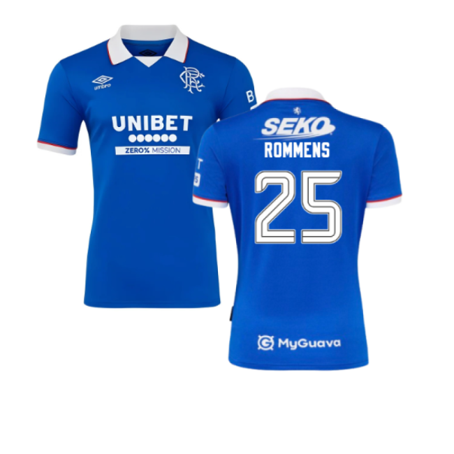 2025-2026 Rangers Home Shirt (Rommens 25)
