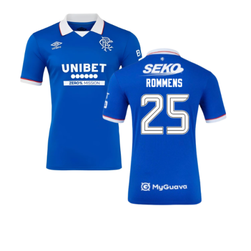2025-2026 Rangers Authentic Home Shirt (Rommens 25)