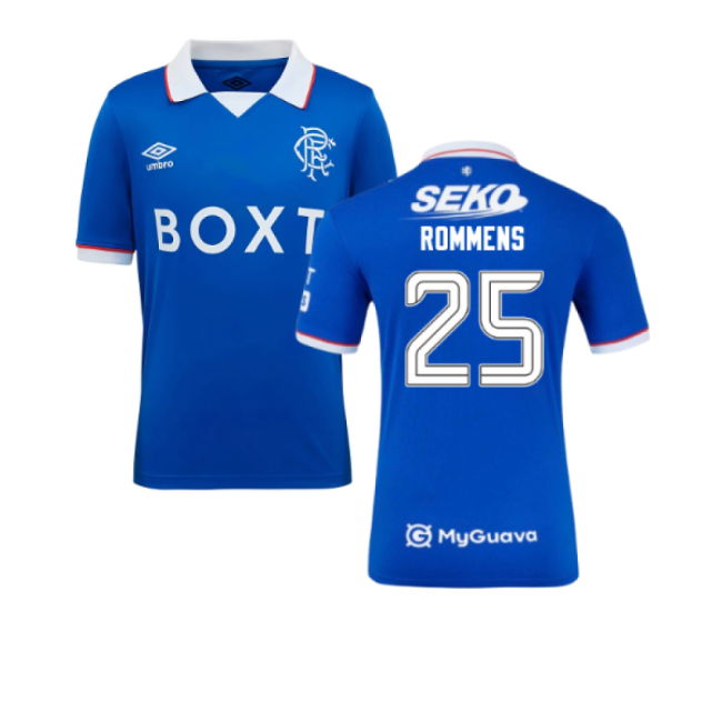 2025-2026 Rangers Home Shirt (Kids) (Rommens 25)