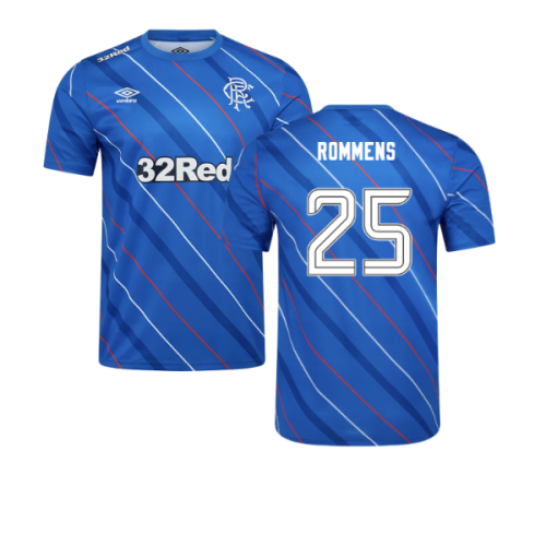 2025-2026 Rangers Home Pre Match Short Sleeve Tee (Lapis Blue) (Rommens 25)