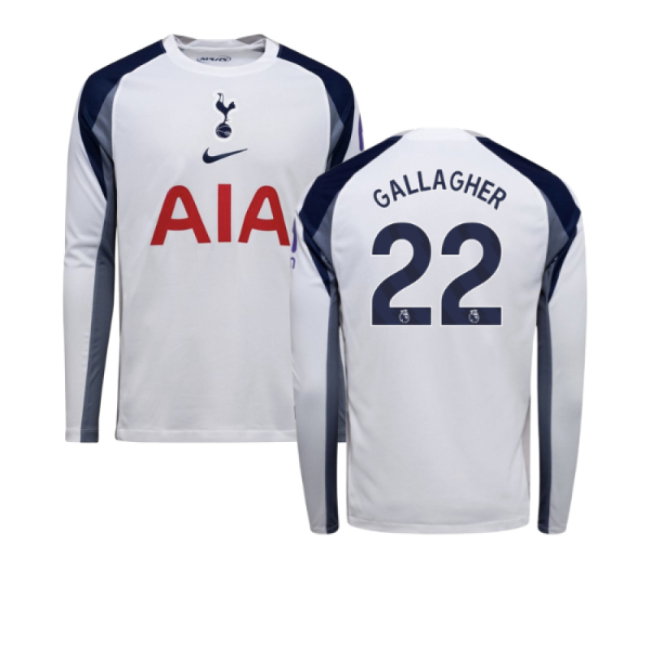 2025-2026 Tottenham Long Sleeve Home Shirt (Gallagher 22)