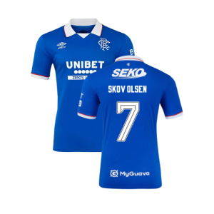 2025-2026 Rangers Authentic Home Shirt (Skov Olsen 7)