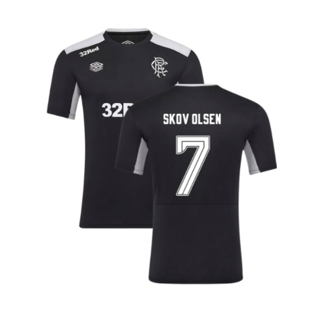 2025-2026 Rangers Pro Training Tee (Caviar) (Skov Olsen 7)
