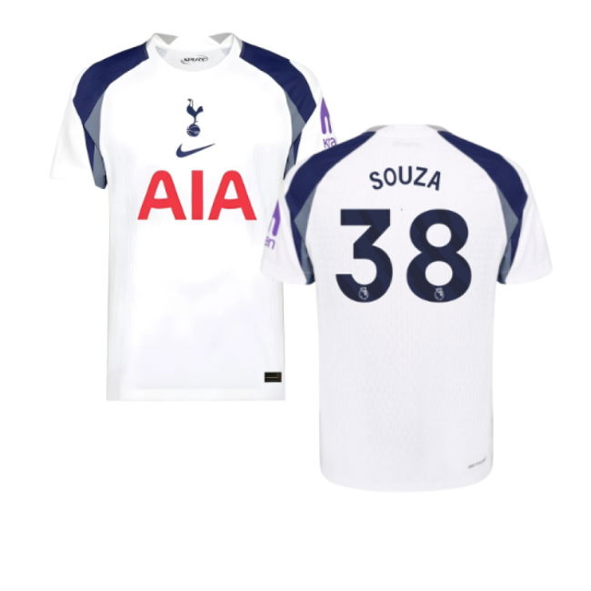 2025-2026 Tottenham Hotspur Authentic Home Shirt (Souza 38)