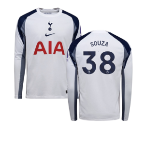 2025-2026 Tottenham Long Sleeve Home Shirt (Souza 38)