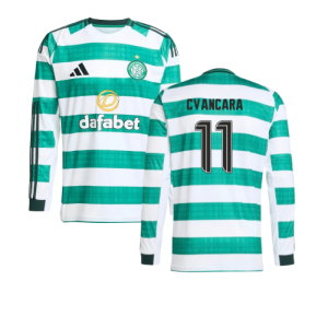 2025-2026 Celtic Long Sleeve Home Shirt (Cvancara 11)
