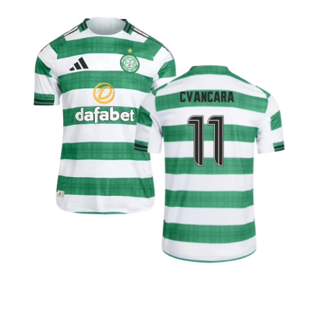 2025-2026 Celtic Authentic Home Shirt (Cvancara 11)