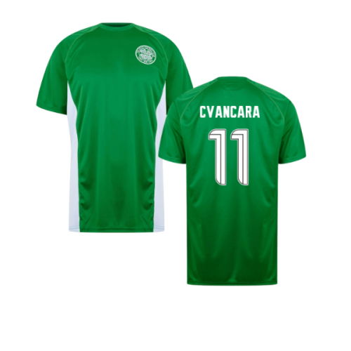 Celtic Poly T-shirt (Green/White) (Cvancara 11)