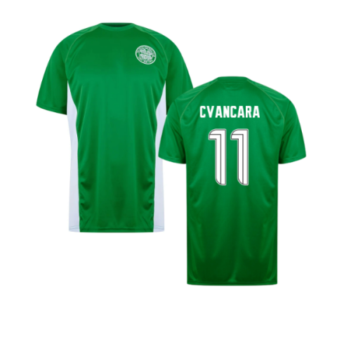 Celtic Poly T-shirt (Green/White) (Cvancara 11)