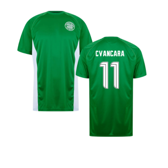 Celtic Poly T-shirt (Green/White) (Cvancara 11)