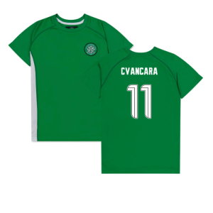 Celtic Poly T-shirt (Green/White) - Kids (Cvancara 11)