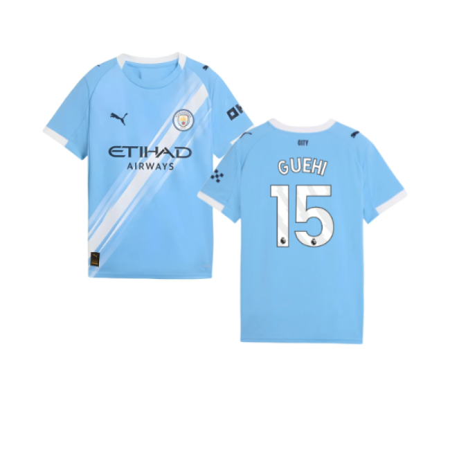 2025-2026 Man City Home Shirt (Kids) (Guehi 15)
