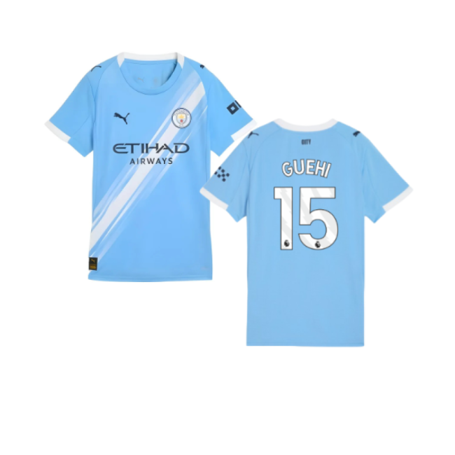 2025-2026 Man City Home Shirt (Womens) (Guehi 15)