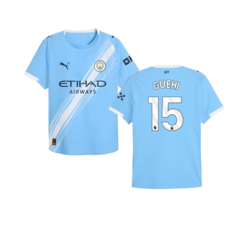 2025-2026 Man City Authentic Home Shirt (Guehi 15)