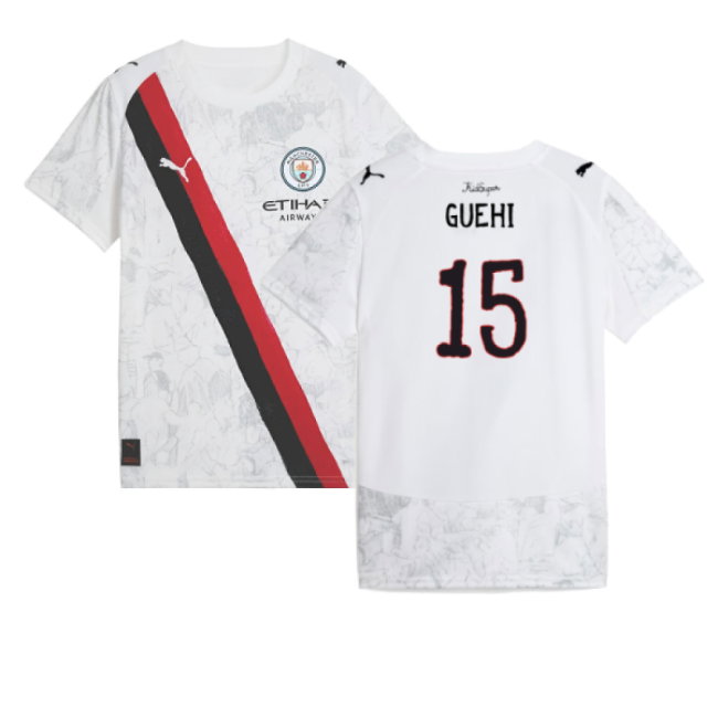 2025-2026 KIDSUPER x Manchester City CWC Away Shirt (White) - Kids (Guehi 15)