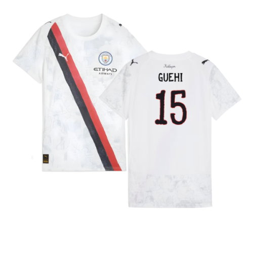 2025-2026 KIDSUPER x Manchester City CWC Shirt (White) - Womens (Guehi 15)