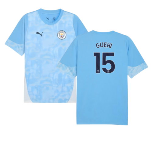 2025-2026 Man City Training Jersey (Light Blue) - Kids (Guehi 15)