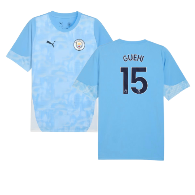 2025-2026 Man City Training Jersey (Light Blue) - Kids (Guehi 15)