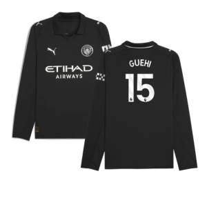 2025-2026 Man City Long Sleeve Away Shirt (Guehi 15)
