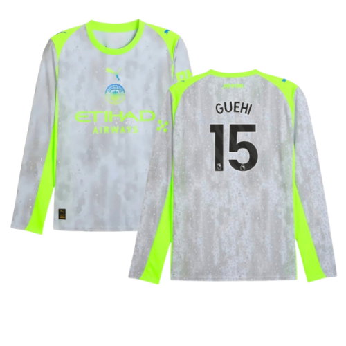 2025-2026 Man City Long Sleeve Third Shirt (Guehi 15)